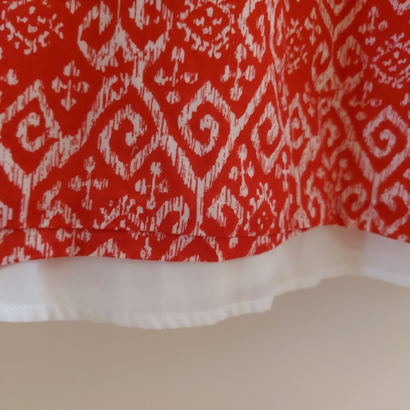 Addition Elle Red & White Cotton Dress - Picture 10 of 11